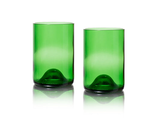 Rebottled Drinkglazen - 2-pack - Green